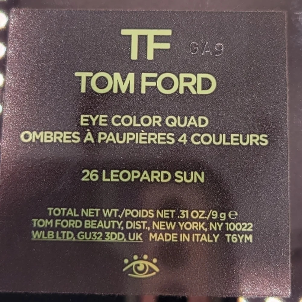 Tom ford Leopard Sun eyeshadow Eye Color Quad Palette